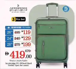 Nesto Aerobridge PC 4Wheel Hard Trolley offer