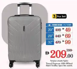 Nesto Travel Express ABS 4Wheel Hard Trolley offer