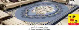 Safeer Market Ch. Printed Velvet Carpet offer