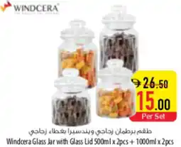 Safeer Market Windcera Glass Jar with Glass Lid offer