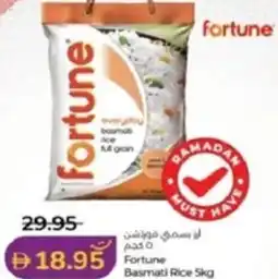 Lulu Hypermarket Fortune Basmati Rice offer
