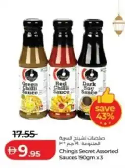 Lulu Hypermarket Ching's Secret Assorted Sauces offer