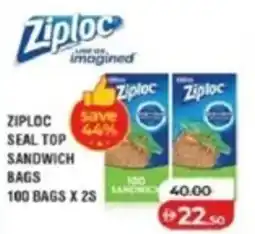 Lulu Hypermarket Ziploc seal top sandwich bags offer