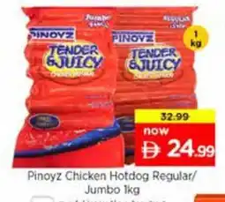 Nesto Pinoyz Chicken Hotdog Regular Jumbo offer