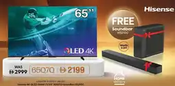 Nesto Hisense 4K QLED Smart TV 65" 65Q7Q+Soundbar HS2100 offer