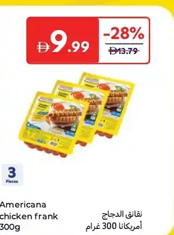Carrefour Americana chicken frank offer