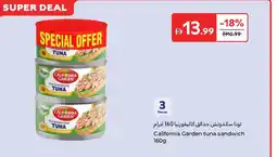 Carrefour California Garden tuna sandwich offer