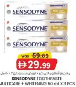 KM Trading Sensodyne toothpaste multicare + whitening offer