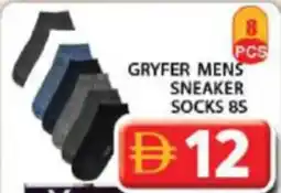 Grand Hyper Market Gryfer mens sneaker socks offer