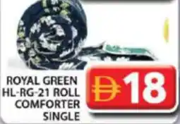 Grand Hyper Market Royal green hl-rg-21 roll comforter single offer