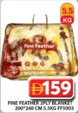 Grand Hyper Market Fine feather 2ply blanket FF5003 offer