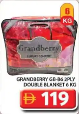 Grand Hyper Market Grandberry GB-B6 2ply double blanket offer