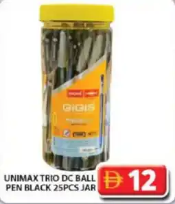 Grand Hyper Market Unimax trio dc ball pen black jar offer
