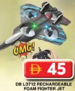 Grand Hyper Market Db L0712 rechargeable foam fighter jet offer