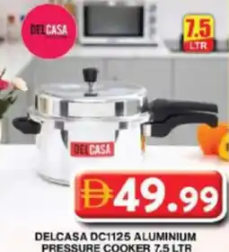 Grand Hyper Market Delcasa dc1125 aluminium pressure cooker offer