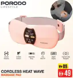 Nesto Cordless heat wave massage pad offer