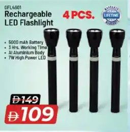 Nesto Geepas Rechargeable LED Flashlight offer