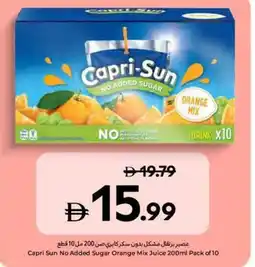Carrefour Capri Sun No Added Sugar Orange Mix Juice offer