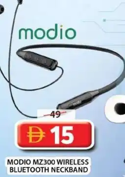 Grand Mall Sharjah Modio wireless bluetooth neckband MZ300 offer