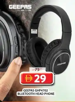 Grand Mall Sharjah Geepas bluetooth head phone GHP4702 offer