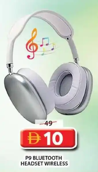 Grand Mall Sharjah P9 bluetooth headset wireless offer