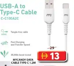 Grand Mall Sharjah Mycandy data cable type-c 1.2m offer