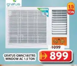 Grand Mall Sharjah Gratus window ac 1.5 ton GWAC185TRS offer