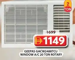 Grand Mall Sharjah Geepas window a/c 20 ton rotary GACW2488TCU offer