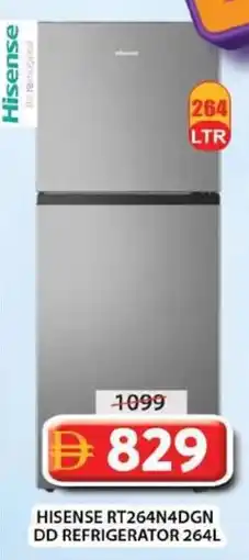 Grand Mall Sharjah Hisense dd refrigerator 264l RT264N4DGN offer