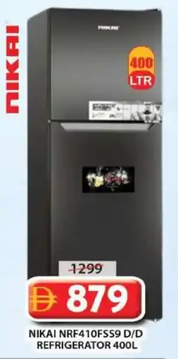 Grand Mall Sharjah Nikai d/d refrigerator 400l NRF410FSS9 offer