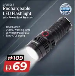 Nesto GFL51062 Rechargeable LED Flashlight offer