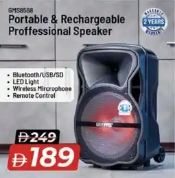 Nesto GMS8568 Portable & Rechargeable Proffessional Speaker offer