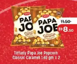 Lulu Hypermarket Tiffany Papa Joe Popcorn Classic Caramel 140 gm x 2 offer