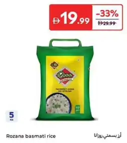 Carrefour Rozana basmati rice offer
