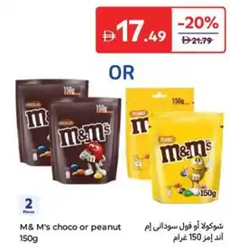 Carrefour M&M's choco or peanut offer