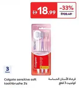 Carrefour Colgate sensitive soft toothbrushe offer