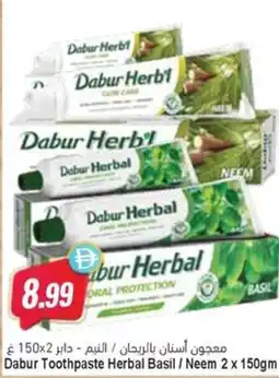 Almaya supermarket Dabur Toothpaste Herbal Basil / Neem offer