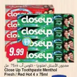 Almaya supermarket Close Up Toothpaste Menthol Fresh / Red Hot offer