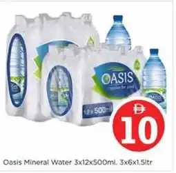 Nesto Oasis Mineral Water 3x12x500ml. 3x6x1.5ltr offer