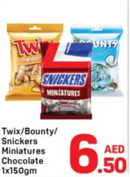 Day To Day Twix/Bounty/ Snickers Miniatures Chocolate offer
