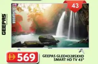 Grand Hyper Market Geepas GLED4328SXHD smart HD TV offer