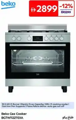 Carrefour Beko Gas Cooker BGTW11227EXA offer