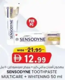 KM Trading Sensodyne toothpaste multicare + whitening offer
