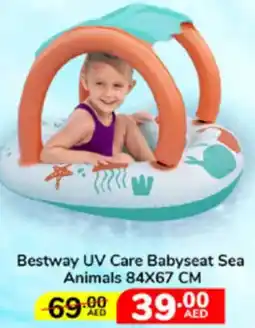 Lulu Hypermarket Bestway UV Care Babyseat Sea Animals offer