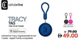 Lulu Hypermarket Cellularline Tracy Tag Bluetooth Smart Tracker-Apple find My compatible offer