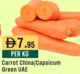 West Zone Supermarket Carrot China/Capsicum Green UAE offer