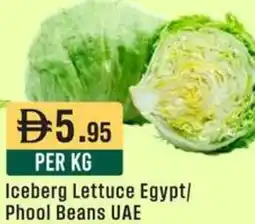West Zone Supermarket Iceberg Lettuce Egypt/ Phool Beans offer