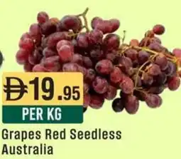 West Zone Supermarket Grapes Red Seedless Australia offer