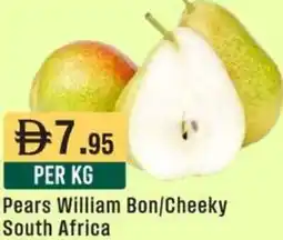 West Zone Supermarket Pears William Bon/Cheeky South Africa offer