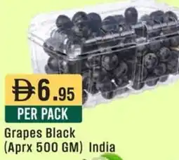 West Zone Supermarket Grapes Black offer